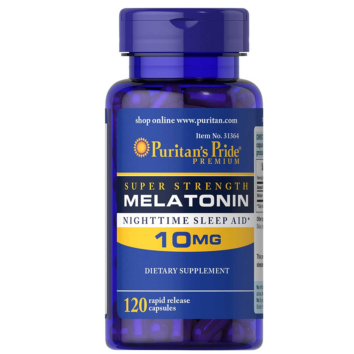 10MG x 120 Capsules Melatonin Melatonina INSOMNIA SLEEPING PILLS SENT